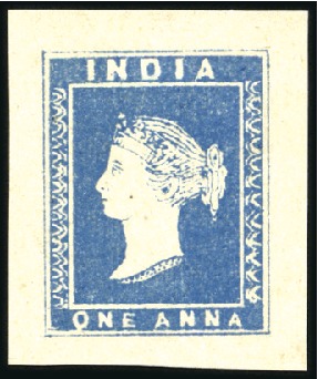 Stamp of India 1890 Essay reprint of the proposed design 1a in de