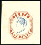 Stamp of India 1890 4a reprints incl. Spence 15 (pos.19), Spence 