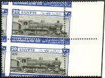 Stamp of Egypt » Commemoratives 1933 Railway Congress set of 4 with oblique perfor