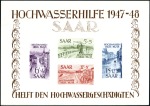 Stamp of Germany » Plebiscite Areas » Saar 1948 Hochwasserhilfe, the two min.sheets, nh, plus