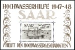 Stamp of Germany » Plebiscite Areas » Saar 1948 Hochwasserhilfe, the two min.sheets, nh, plus