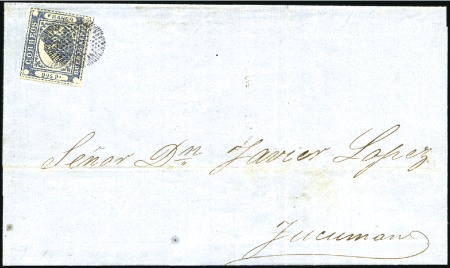 Stamp of Argentina 1858-62, BUENOS AIRES: Selection of 8 covers: 1858
