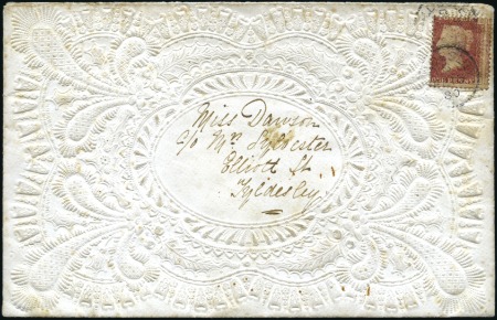Stamp of Great Britain » Valentines Envelopes 1880 (Feb 13) Embossed Valentine's embossed envelo