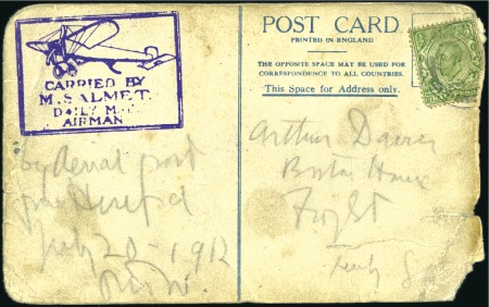 Stamp of Great Britain 1912 Photocard showing Bleriot Monoplane "Daily Ma