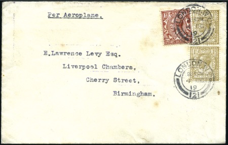 Stamp of Great Britain 1919 Official Emergency Air Mail Service during Na