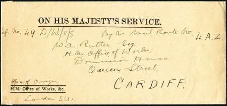 Stamp of Great Britain 1926 O.H.M.S. envelope from the Office of Works fl