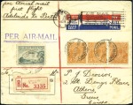 Stamp of Australia » Commonwealth of Australia 1929 First Flight Kalgoorlie-Adelaide (Jun 4) and 