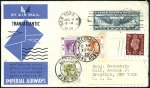 Stamp of United States 1933 Columbia Complimentary flight to Canada with 