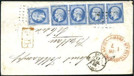 Stamp of Large Lots and Collections 1806-68, Group of 39 covers mostly stampless or wi