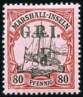 Stamp of New Guinea 1914 German Colonial Issues 1d to 4d and 8d, all m