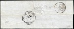 Stamp of Colonies françaises » Réunion FRANCE - REUNION1852 15c type II +30c type IV,