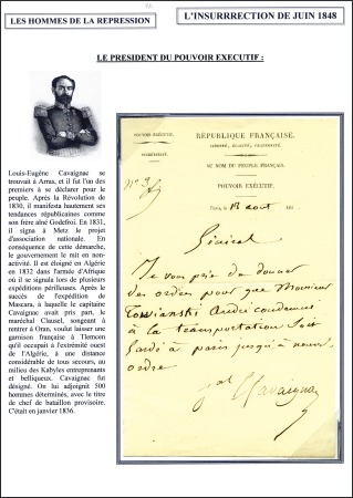 Stamp of France INSURRECTION DE 1848: Collection composée de 223 l