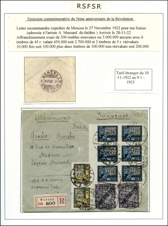 Stamp of Russia » Russia / Soviet Union Collections and Lots 1917-23, Exhibition collection on 72 pages (in Fre