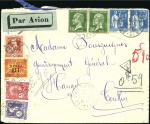 Stamp of France » Collections 1900-70, +200 lettres, rec. avec Semeuse et Merson
