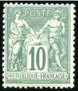 Stamp of France » Collections 1849-1940, Collection propre avec obl. au début do