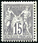 Stamp of France » Collections 1849-1940, Collection propre avec obl. au début do
