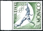 Stamp of Colonies françaises » Monaco 1960 Coupe de France de Football : 5F vert reprena