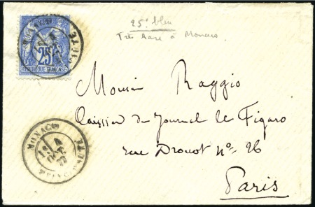 Stamp of Colonies françaises » Monaco 1738-1938, Collection de 45 lettres/cartes sur pag