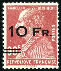 Stamp of France » Collections 1928-70, Stock de POSTE AERIENNE avec 1928 10F sur