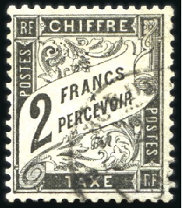 Stamp of France » Collections 1859-1940, Stock de TIMBRES-TAXE avec taxe carré,