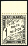 Stamp of France » Collections 1859-1940, Stock de TIMBRES-TAXE avec taxe carré, 