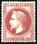 Stamp of France » Collections 1862-80, Sélection de neuf : Yv. 20, 21, 22, 30, 3