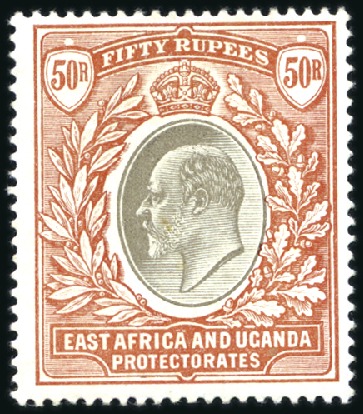 Stamp of Kenya, Uganda and Tanganyika » Kenya, Uganda and Tanganyika 1903-04 Wmk Crown CA 50r grey and red-brown, mint 