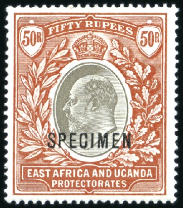 Stamp of Kenya, Uganda and Tanganyika » Kenya, Uganda and Tanganyika 1903-04 Wmk Crown CA 50r grey and red-brown, mint 