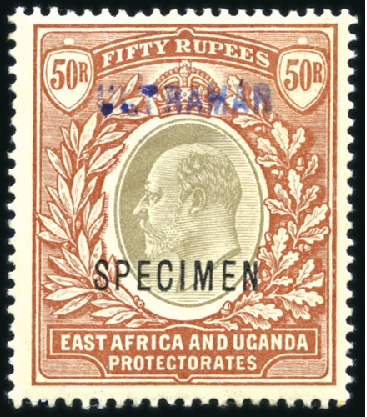 Stamp of Kenya, Uganda and Tanganyika » Kenya, Uganda and Tanganyika 1903-04 Wmk Crown CA 50r grey and red-brown, mint 