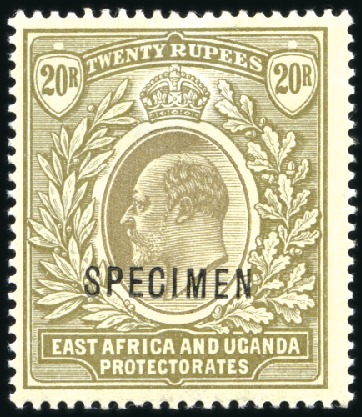 Stamp of Kenya, Uganda and Tanganyika » Kenya, Uganda and Tanganyika 1903-04 Wmk Crown CA 1/2a to 20r complete set of 1