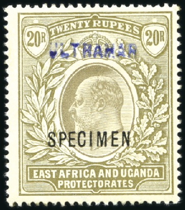 Stamp of Kenya, Uganda and Tanganyika » Kenya, Uganda and Tanganyika 1903-04 Wmk Crown CA 1/2a to 20r complete set of 1