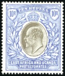 Stamp of Kenya, Uganda and Tanganyika » Kenya, Uganda and Tanganyika 1903-04 Wmk Crown CA and CC 1/2a to 20r part set o