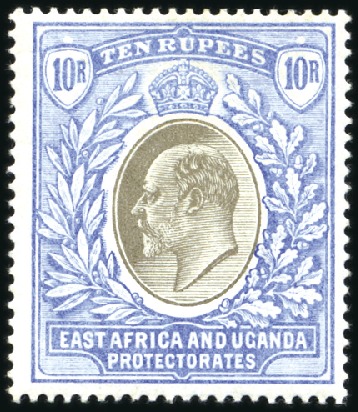 Stamp of Kenya, Uganda and Tanganyika » Kenya, Uganda and Tanganyika 1903-04 Wmk Crown CA and CC 1/2a to 20r part set o