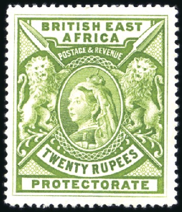 Stamp of Kenya, Uganda and Tanganyika » British East Africa 1897-1903 Wmk Crown CC 20r green, mint, lightly hi