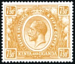 Stamp of Kenya, Uganda and Tanganyika » Kenya, Uganda and Tanganyika 1922-27 Wmk Script CA 1c to £1 complete short set 