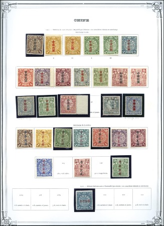 Stamp of China 1878-1949, Chinese Empire old-time collection in 2