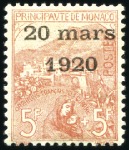 Stamp of Colonies françaises » Monaco 1919-49, Sélection de bonnes valeurs dont Yv. 27 à