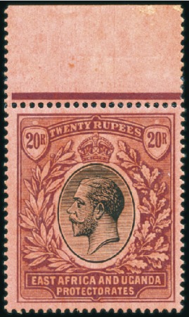 Stamp of Kenya, Uganda and Tanganyika » Kenya, Uganda and Tanganyika 1912-21 Wmk Multiple Crown CA 20r black and purple