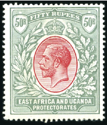Stamp of Kenya, Uganda and Tanganyika » Kenya, Uganda and Tanganyika 1912-21 Wmk Multiple Crown CA 50r dull rose-red an