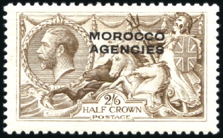 Stamp of Morocco Agencies (British Post Offices) 1914-31 Wmk Single Cypher 2s6d chocolate-brown Sea