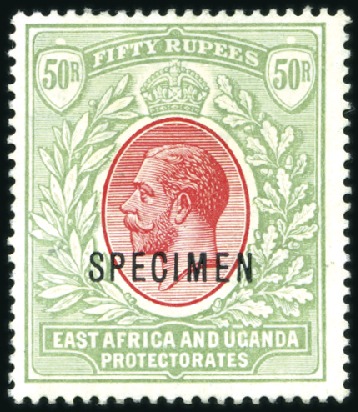 Stamp of Kenya, Uganda and Tanganyika » Kenya, Uganda and Tanganyika 1912-21 Wmk Multiple Crown CA 50r dull rose-red an