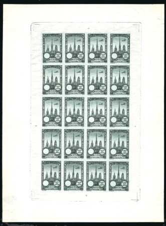 Stamp of France 1922 Meeting d'aviation de Rouen, 10 feuillets de