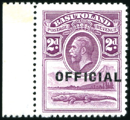 Stamp of Basutoland 1934 Officials 1/2d to 6d set of four marginal sin