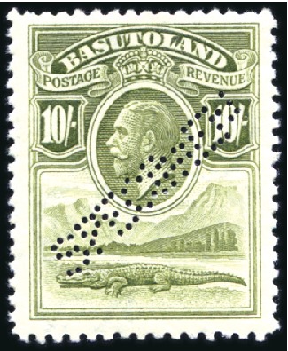 Stamp of Basutoland 1933 Wmk Multiple Script CA 1/2d to 10s set of 10 
