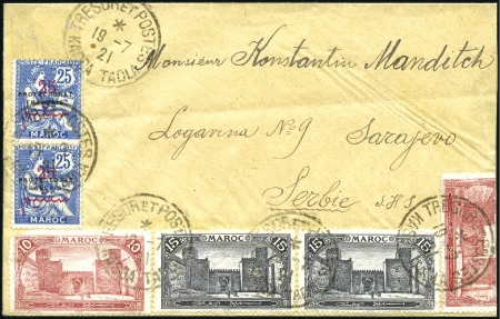 Stamp of Colonies françaises » Maroc 1905-1925, Collection de 85 lettres/cartes postale