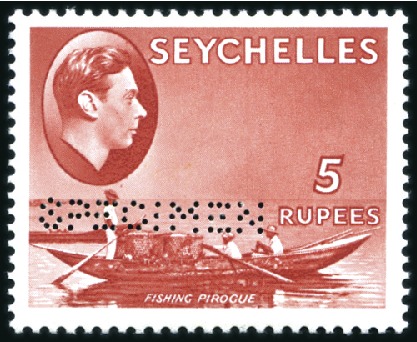 Stamp of Seychelles 1938-49 Wmk Multiple Script CA 2c to 5r set of 24 