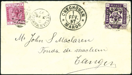 Stamp of Colonies françaises » Maroc 1897 Exceptionnel usage du Postes locales n°143 40