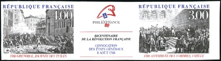 Stamp of France 1988-89, les deux années complètes en NON DENTELES