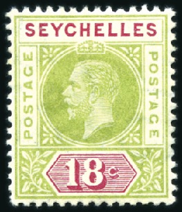 Stamp of Seychelles 1903-16 VARIETIES selection incl. 1903 Wmk Crown C