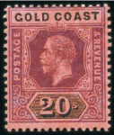 Stamp of Gold Coast 1913-21 Wmk Multiple Crown CA 1/2d to 20s set of 1